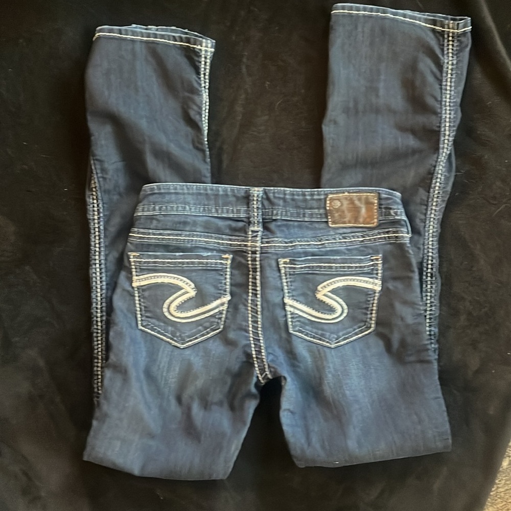 Tuesday Slim Bootcut, Low Rise, Silvers - Picture 3 of 5